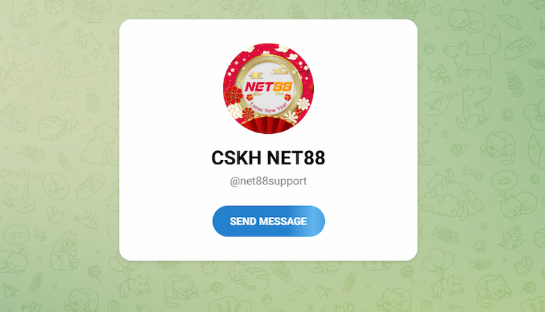 Dịch vụ CSKH Net88 trên Telegram